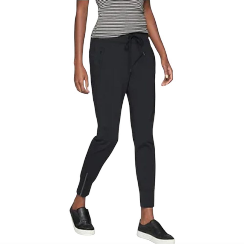 Athleta -126‎ Metro Street Joggers Pants Black #194795 Women's XXS